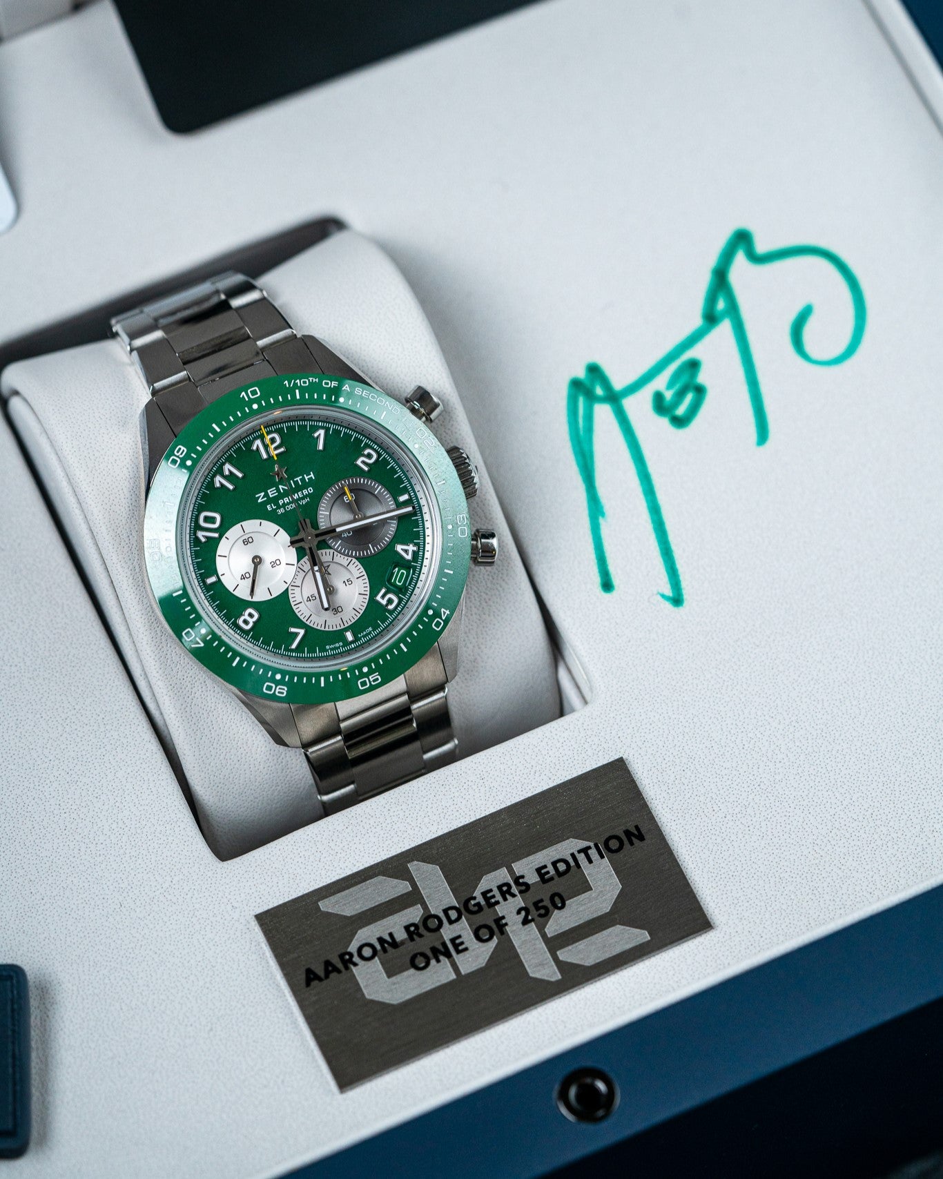 Zenith Chronomaster Sport "Aaron Rodgers" at Alpha Crown Luxury Watch Co.