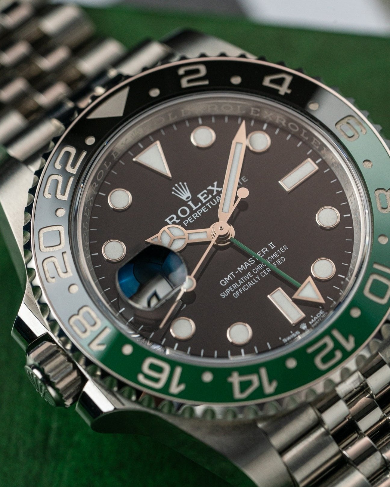 40mm Steel 2023 Rolex GMT Master II "Sprite" 126720VTNR Watch at Alpha Crown