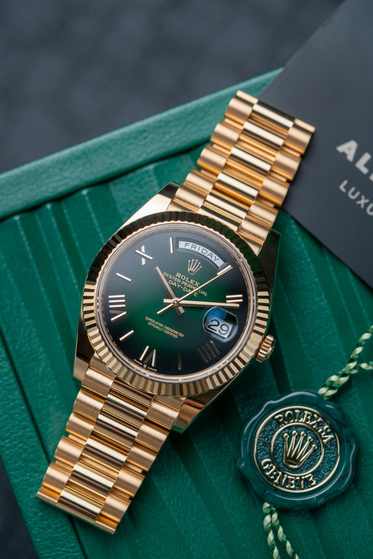 Rolex Day-Date 40 228238 Green Ombré