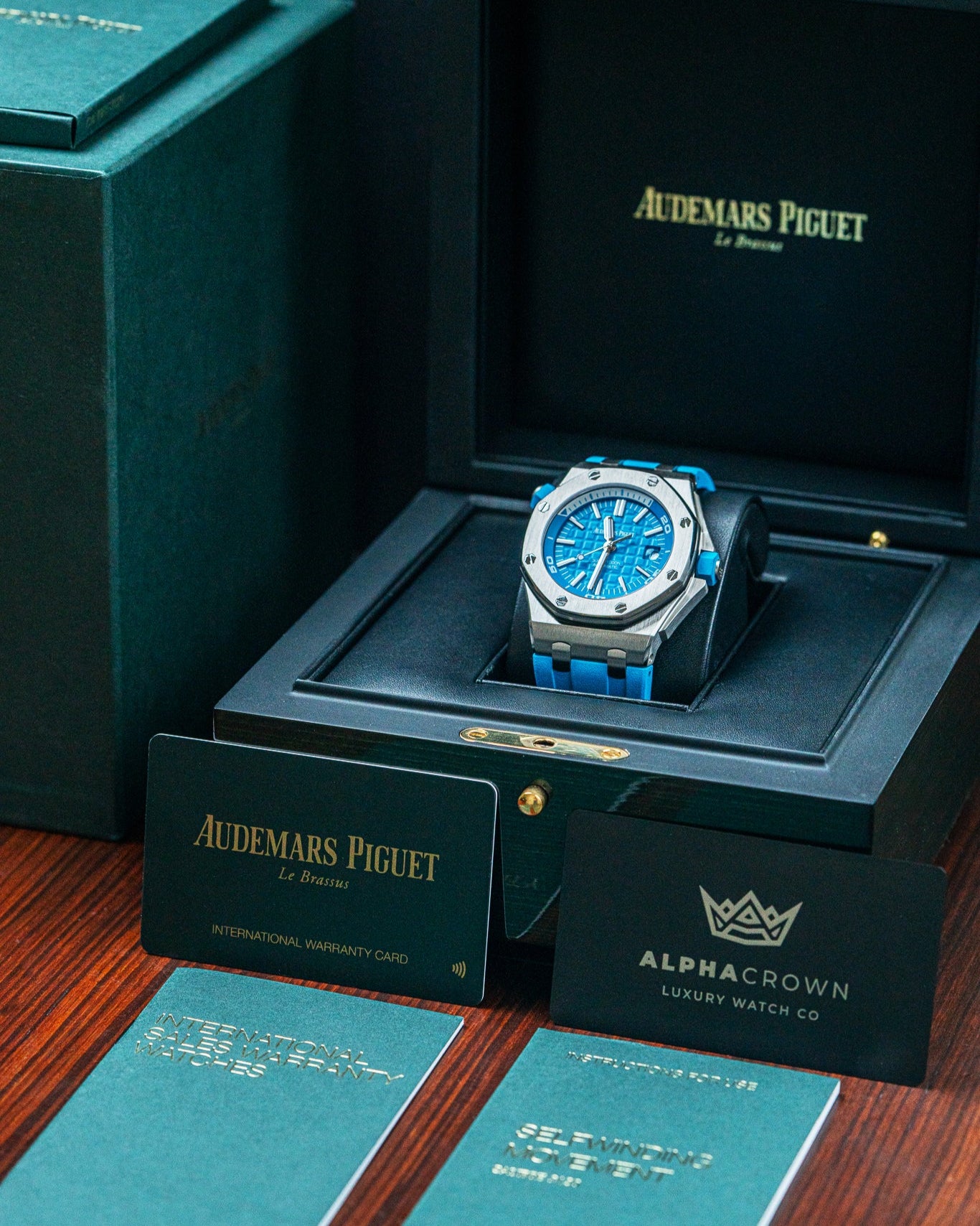 AP Royal Oak Offshore 15710ST “Funky Colors” Limited Edition Watch at Alpha Crown Dallas