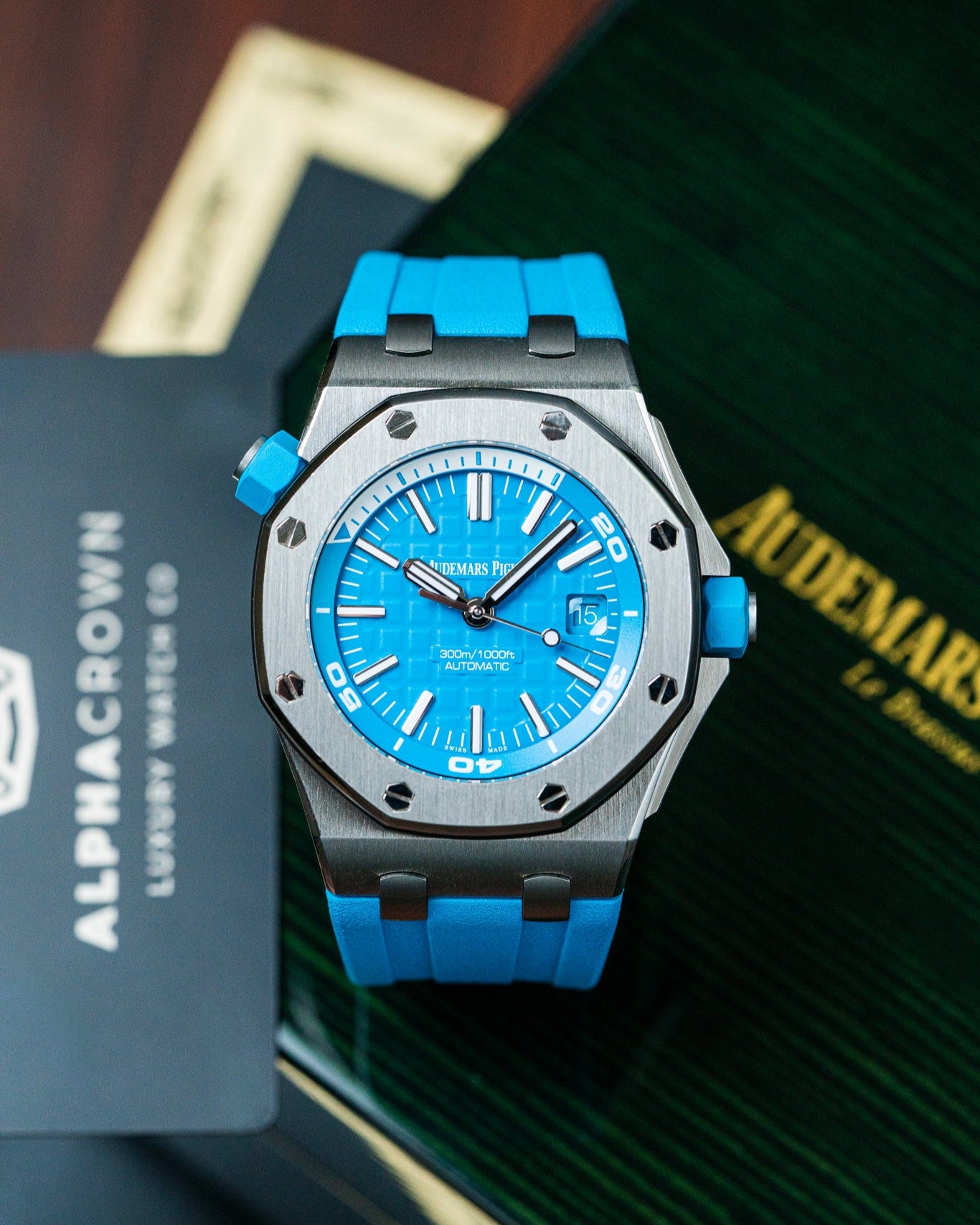 AP Royal Oak Offshore 15710ST “Funky Colors” Limited Edition Watch at Alpha Crown Dallas