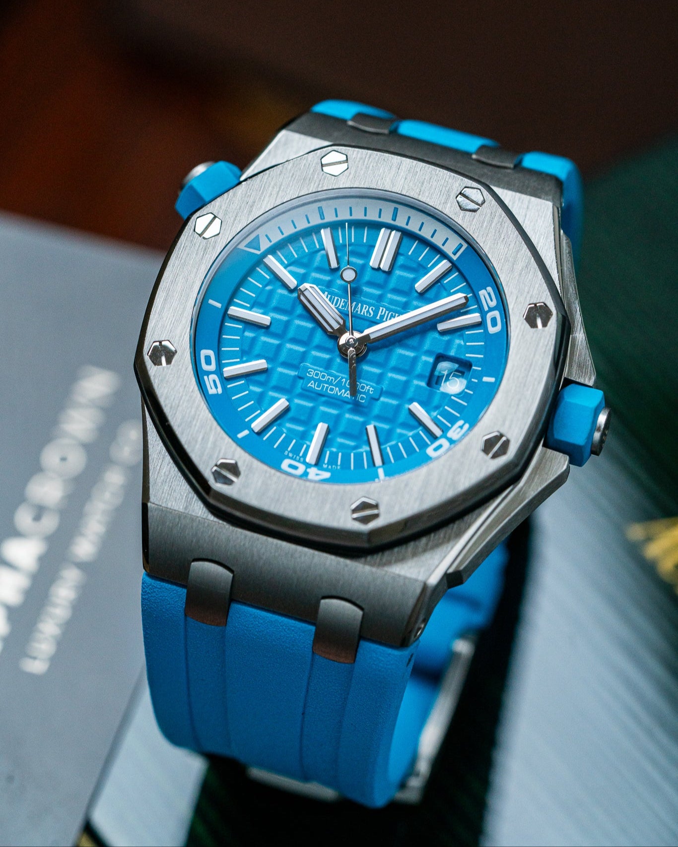 AP Royal Oak Offshore 15710ST “Funky Colors” Limited Edition Watch at Alpha Crown Dallas