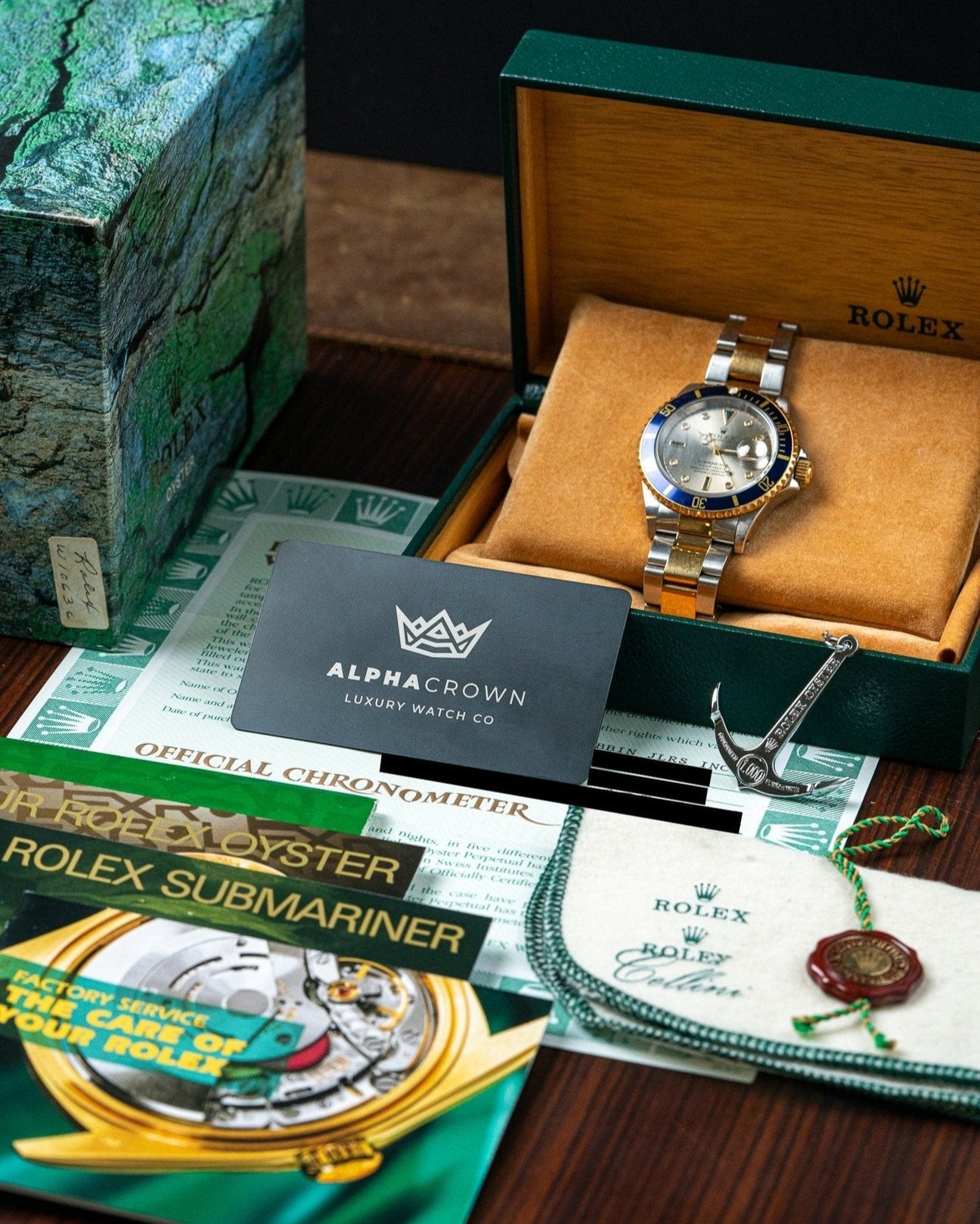 Rolex Submariner Serti 16613 | Rolex Watches – Alpha Crown