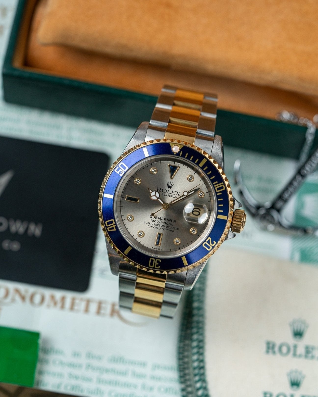 Rolex Submariner Serti 16613 | Rolex Watches – Alpha Crown